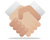 Hands shaking icon