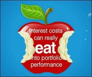 Interest costs can really eat into a portfolio's performance