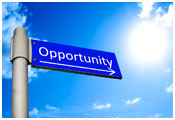 Image of street sign with the word 'opportunity'