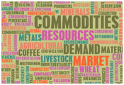 Image of words associated with commodities