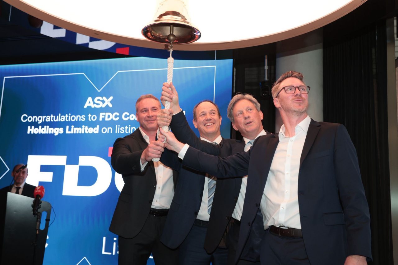 FDC Executives ringing the bell at Exchange Place