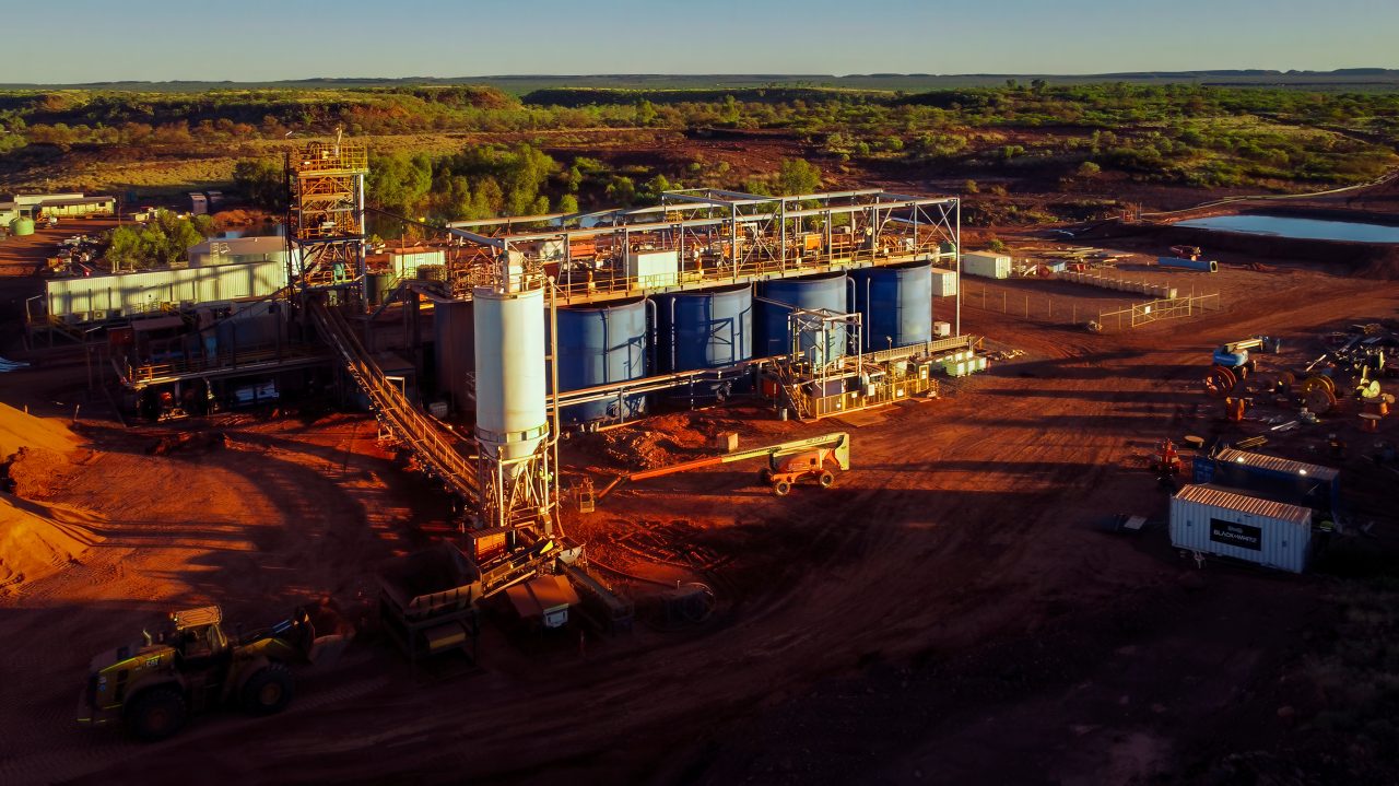 Photograph of the Tennant Creek Mine plant.
