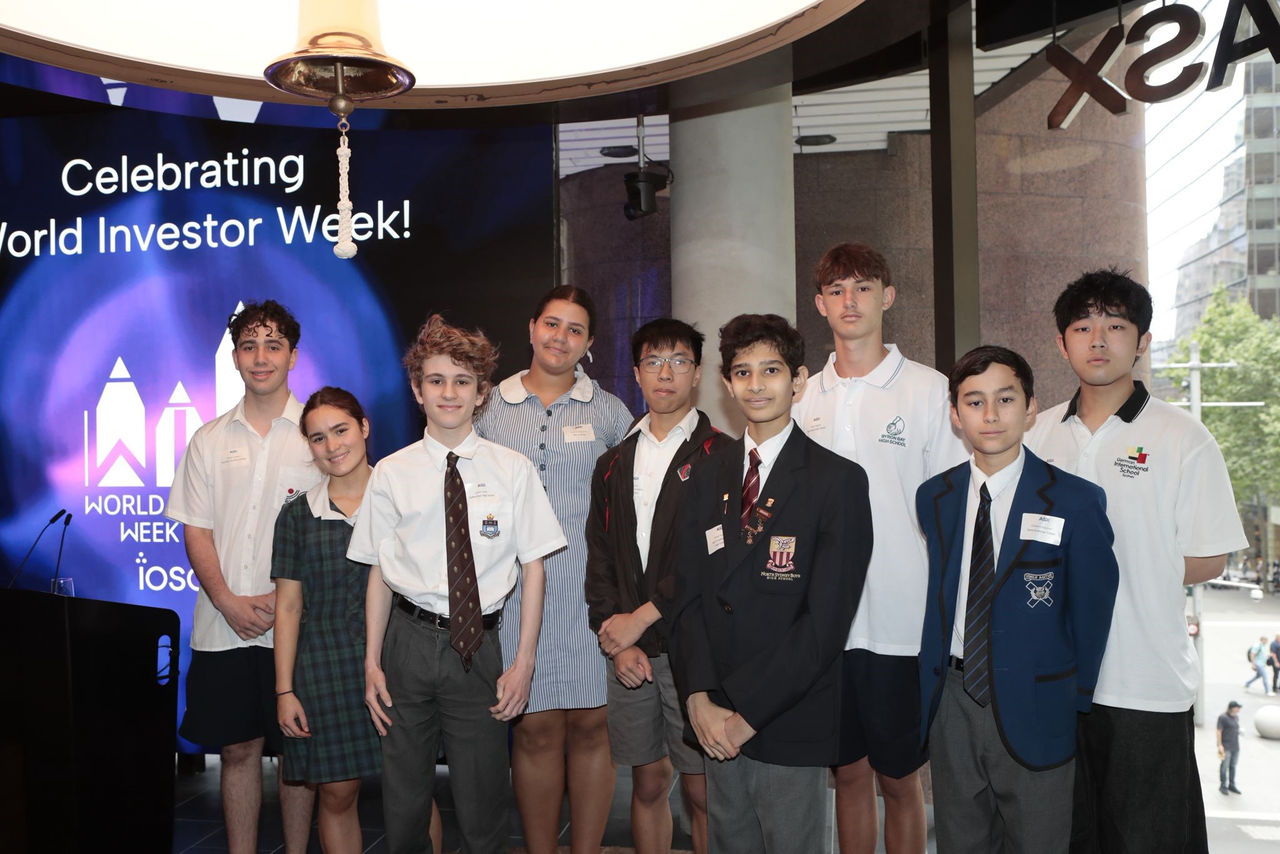 2025 Ring the bell - students on stage